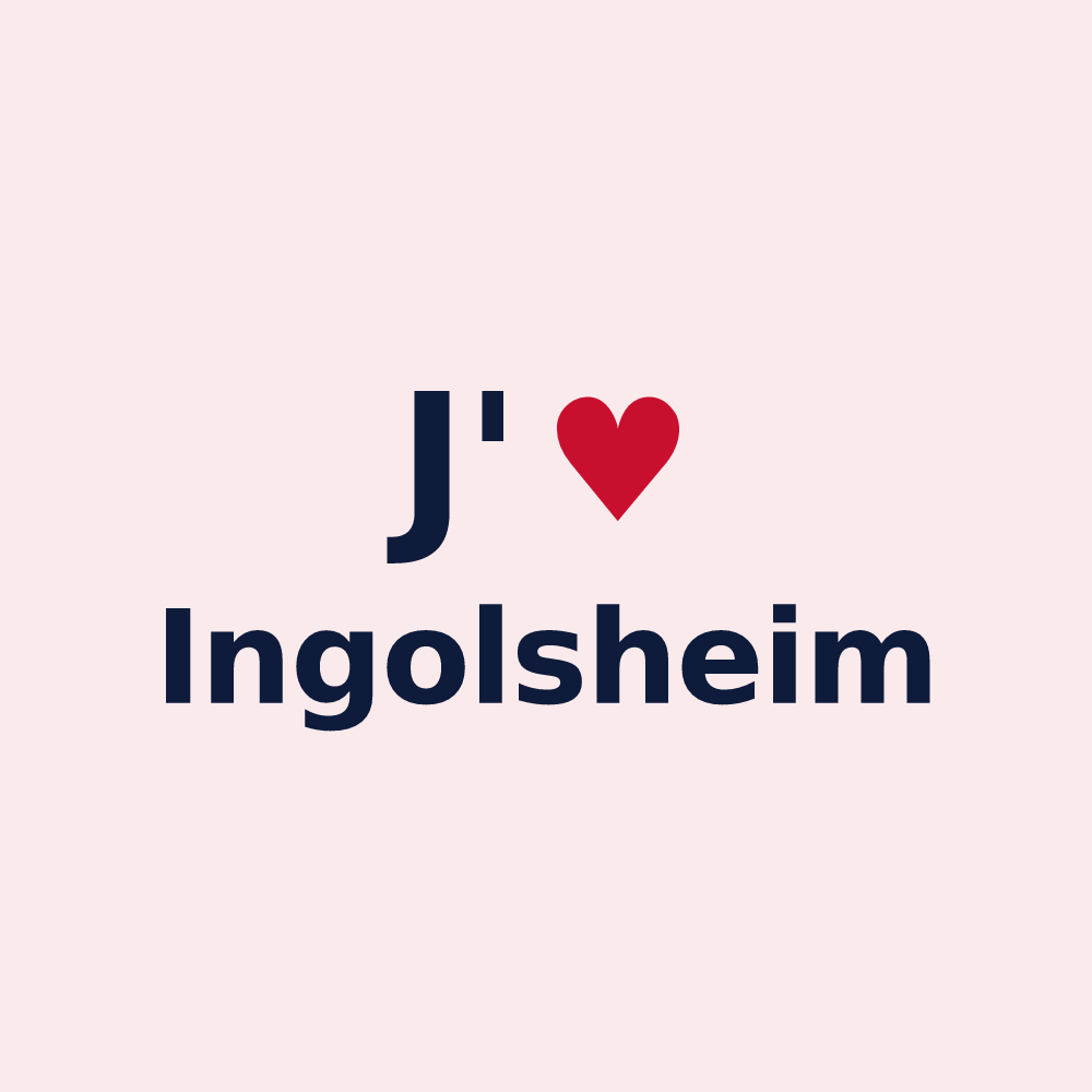 Magnet personnalisé Ingolsheim — design J'aime Ingolsheim
