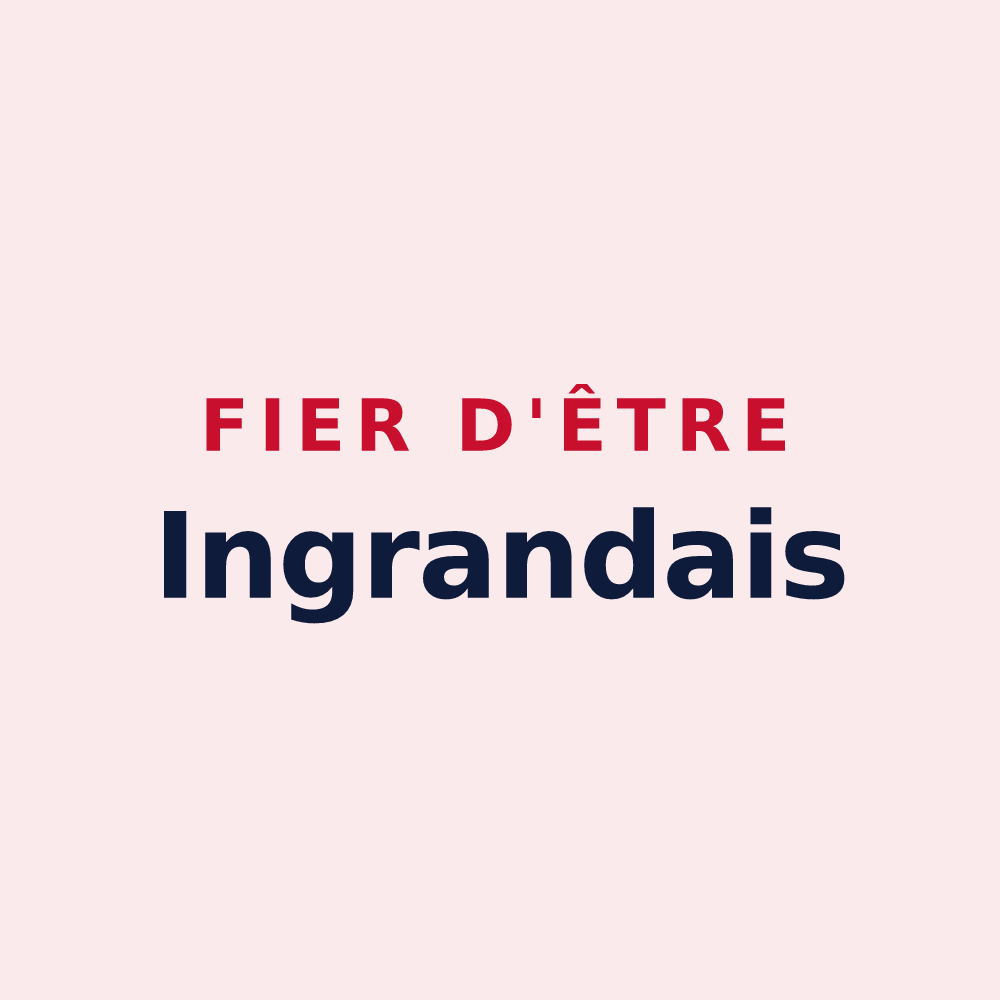 Magnet « Fier d'être Ingrandais » — design pour Ingrandes