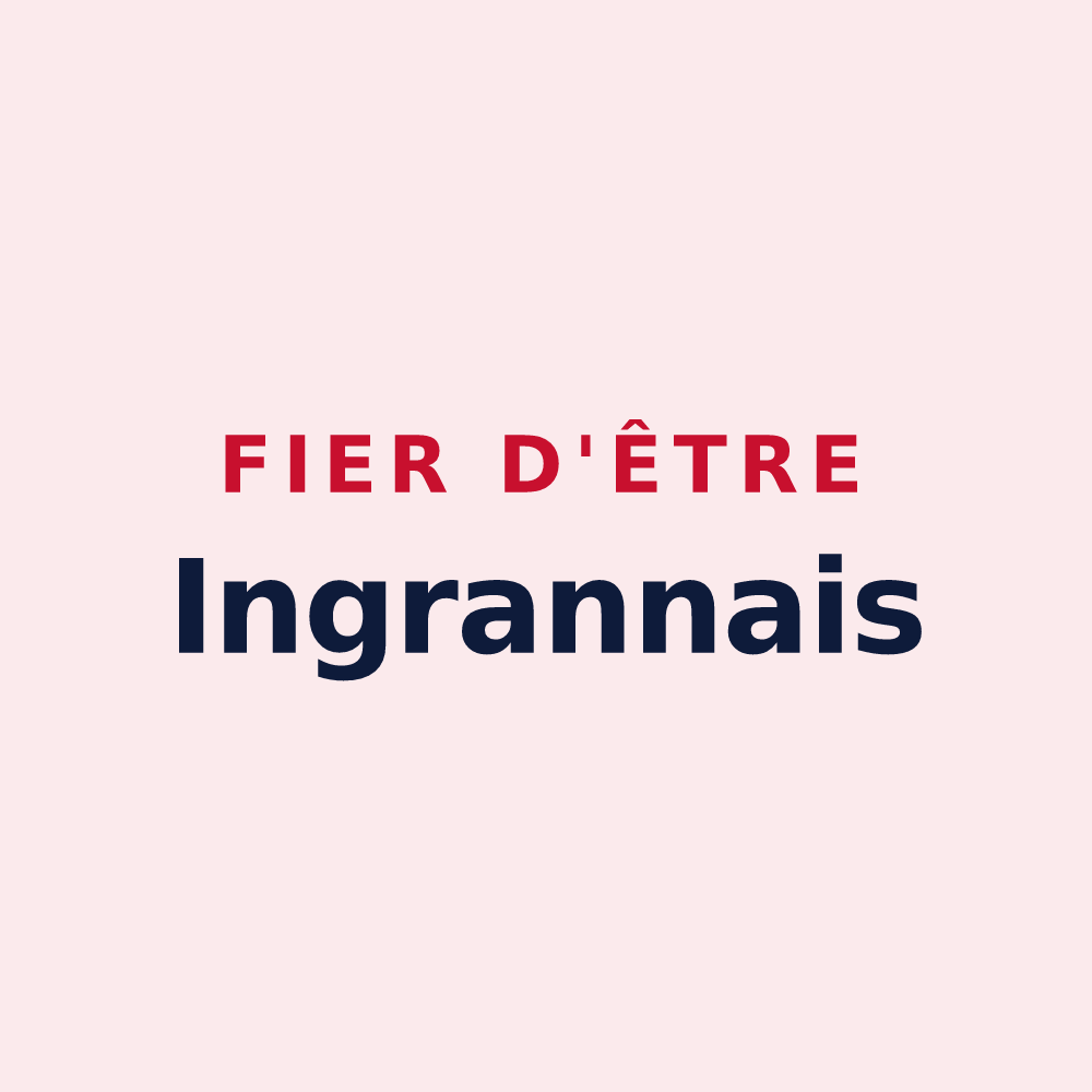 Magnet « Fier d'être Ingrannais » — design pour Ingrannes