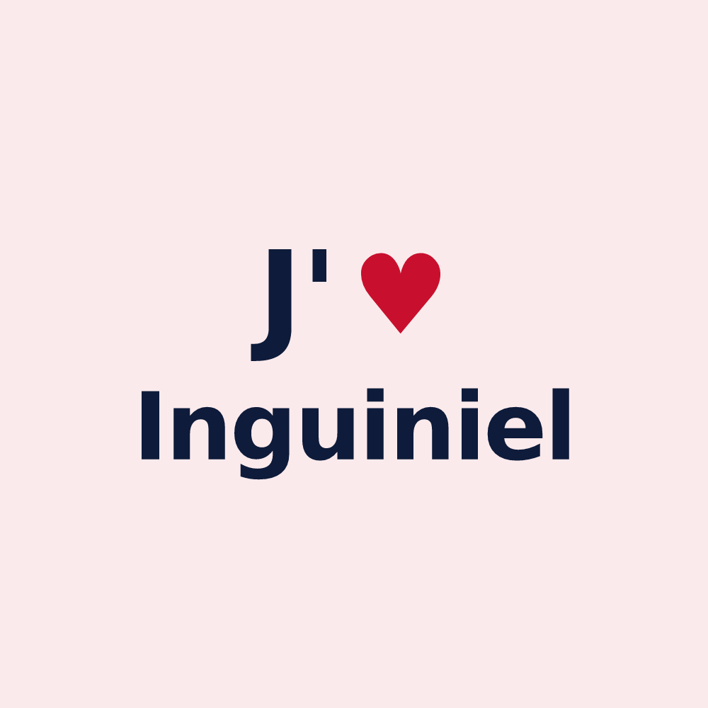 Magnet personnalisé Inguiniel — design J'aime Inguiniel