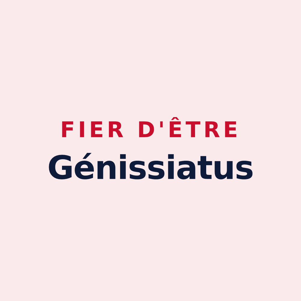 Magnet « Fier d'être Génissiatus » — design pour Injoux-Génissiat