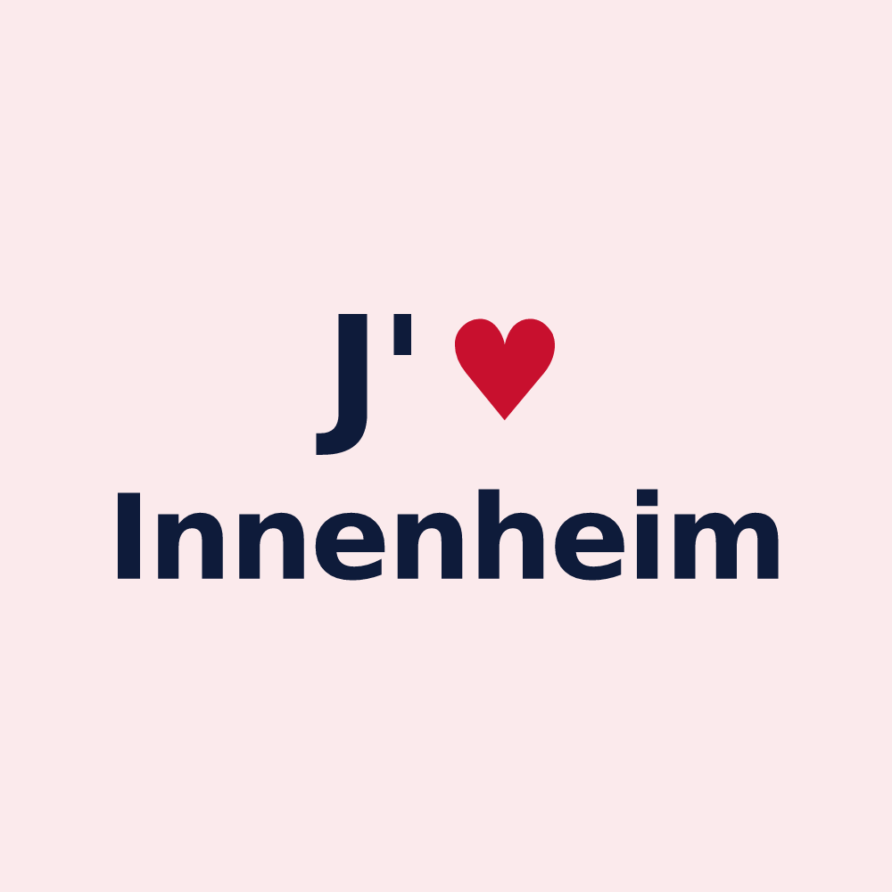 Magnet personnalisé Innenheim — design J'aime Innenheim