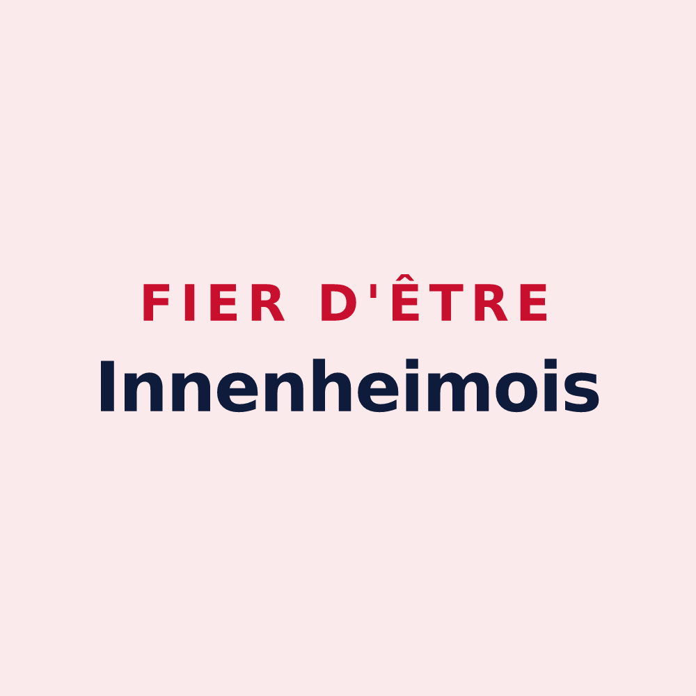 Magnet « Fier d'être Innenheimois » — design pour Innenheim