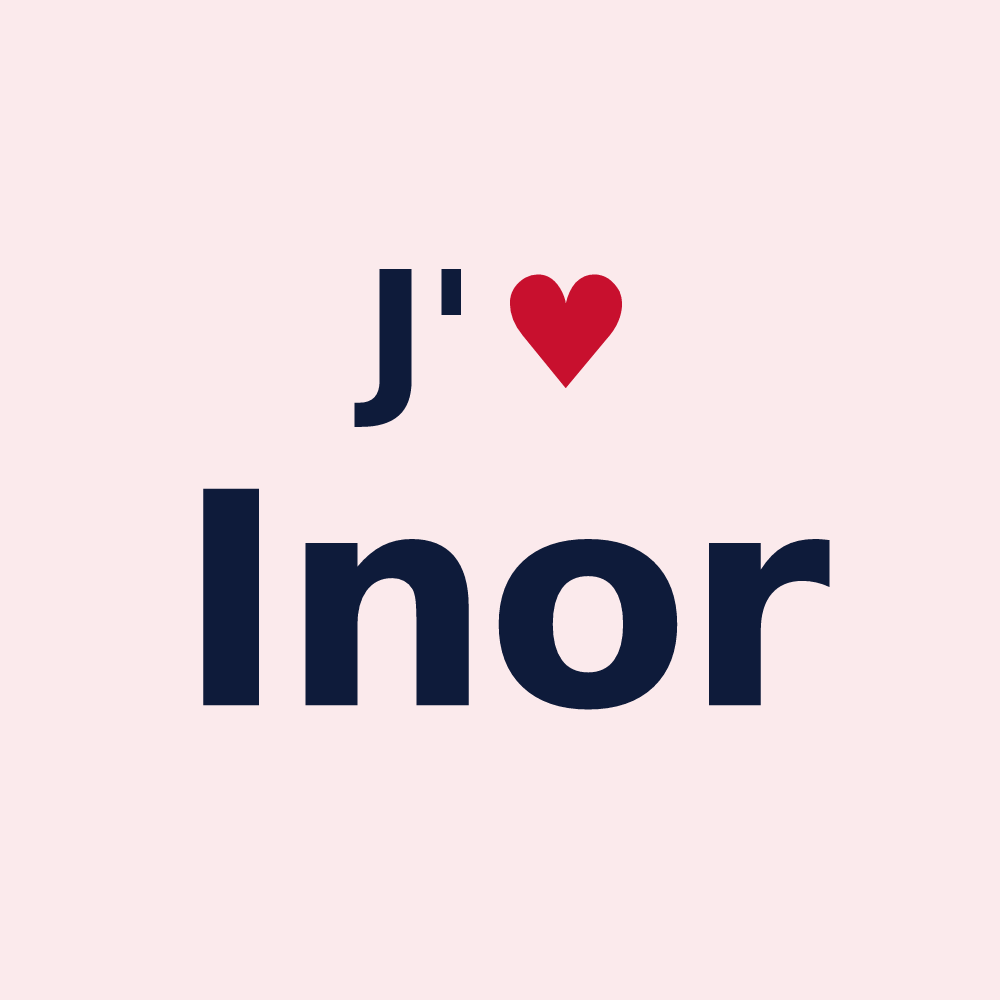Magnet personnalisé Inor — design J'aime Inor