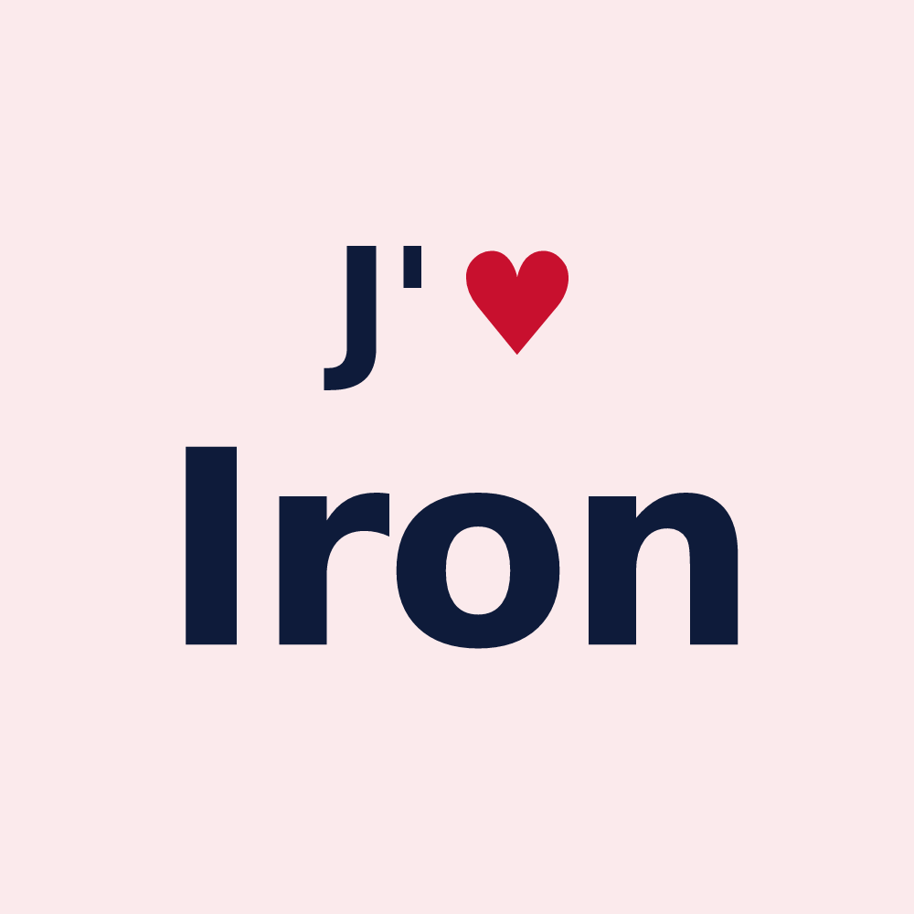 Magnet personnalisé Iron — design J'aime Iron