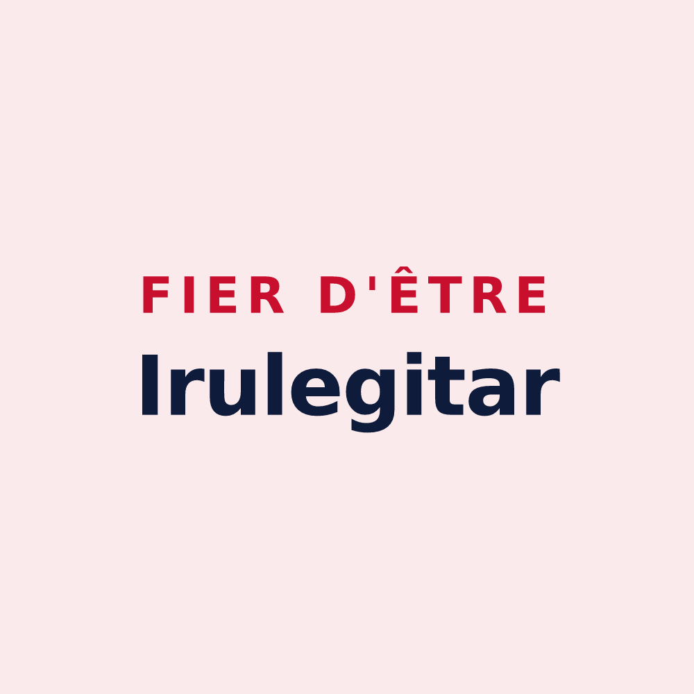 Magnet « Fier d'être Irulegitar » — design pour Irouléguy
