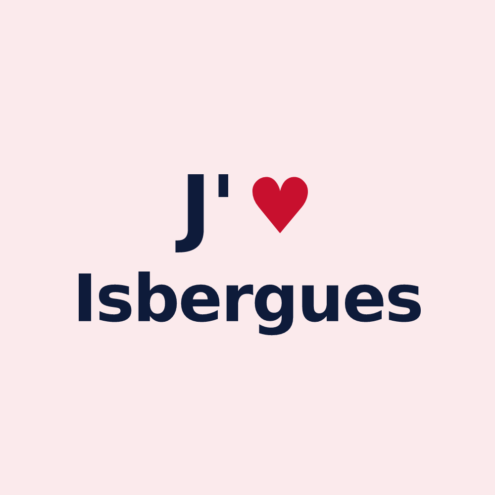 Magnet personnalisé Isbergues — design J'aime Isbergues