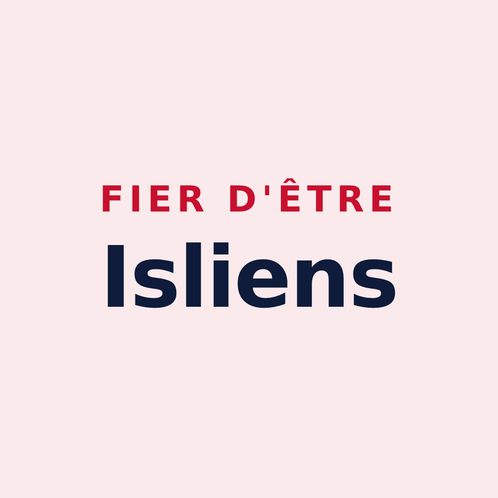 Magnet « Fier d'être Isliens » — design pour Isle-Aubigny