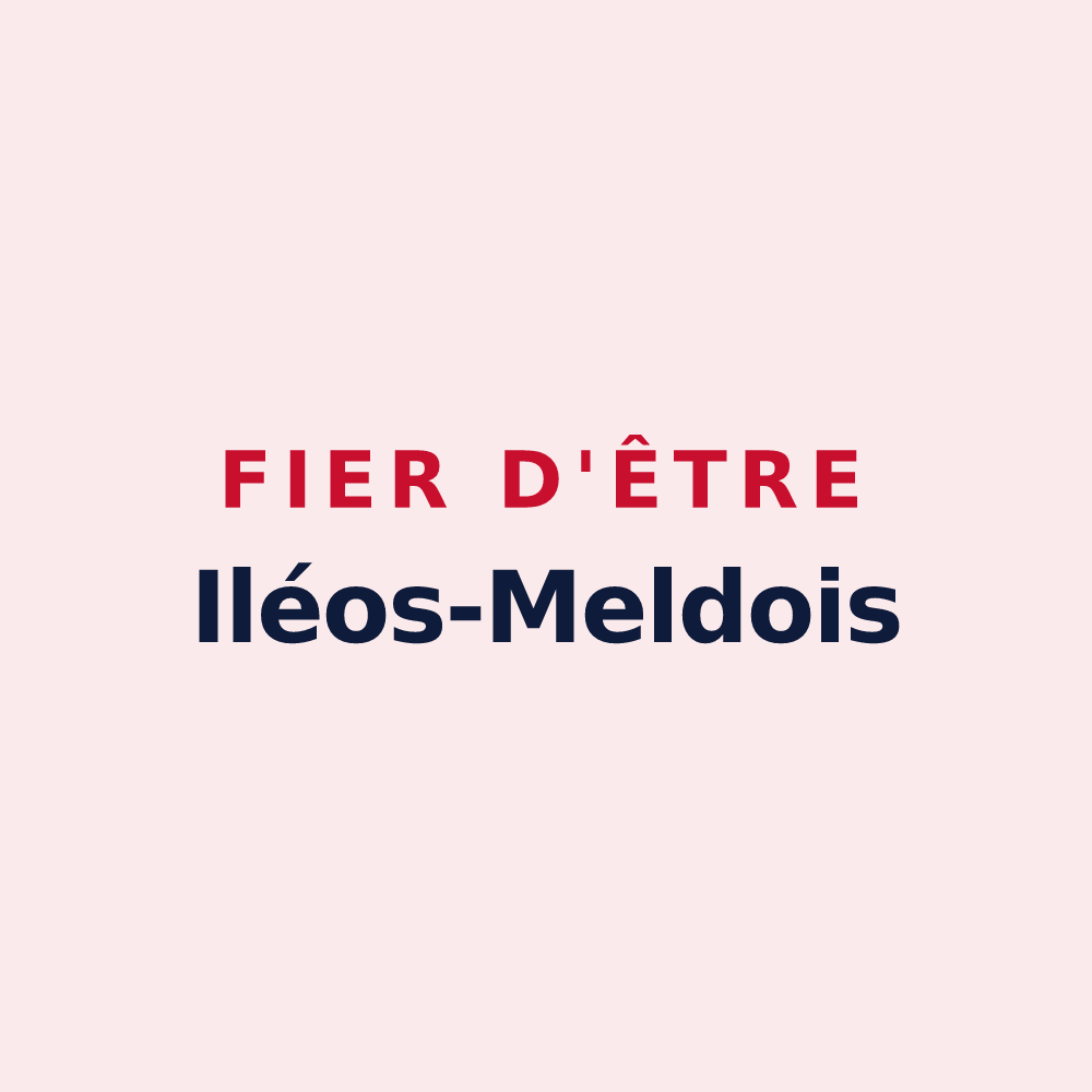 Magnet « Fier d'être Iléos-Meldois » — design pour Isles-les-Meldeuses