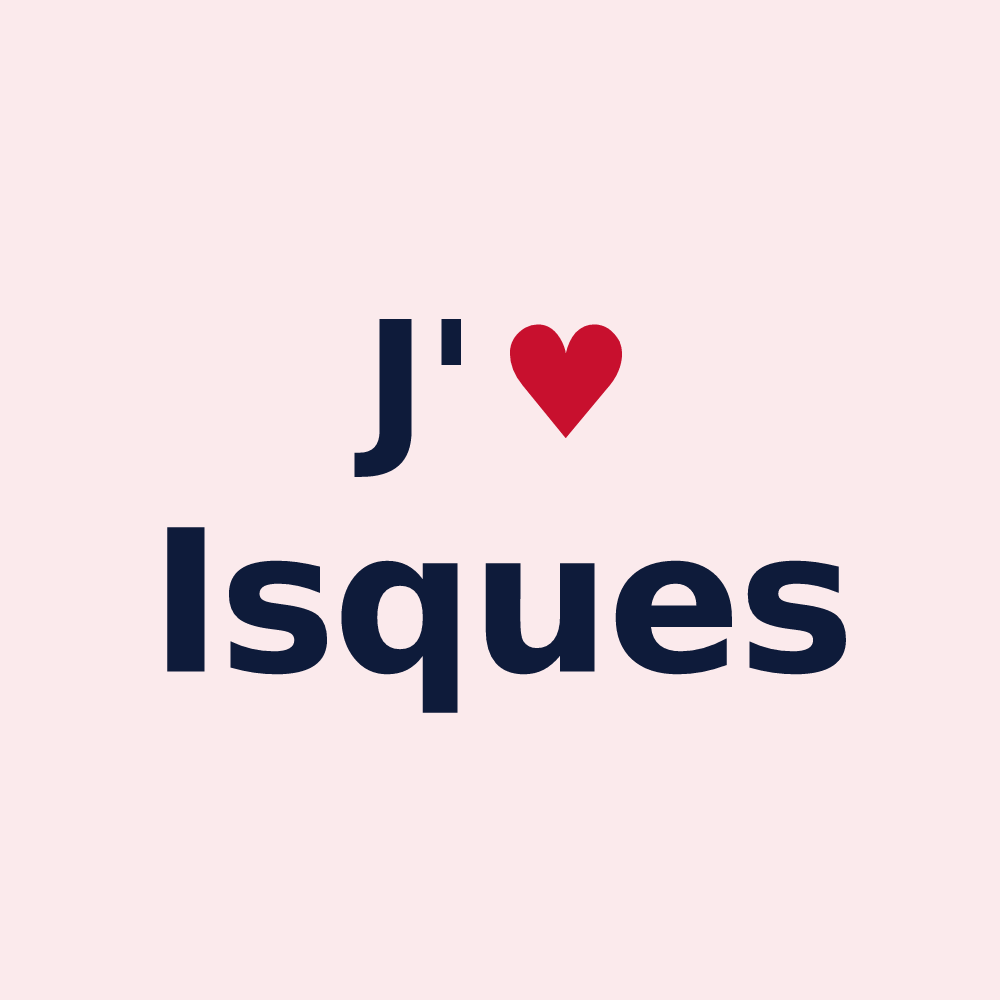 Magnet personnalisé Isques — design J'aime Isques