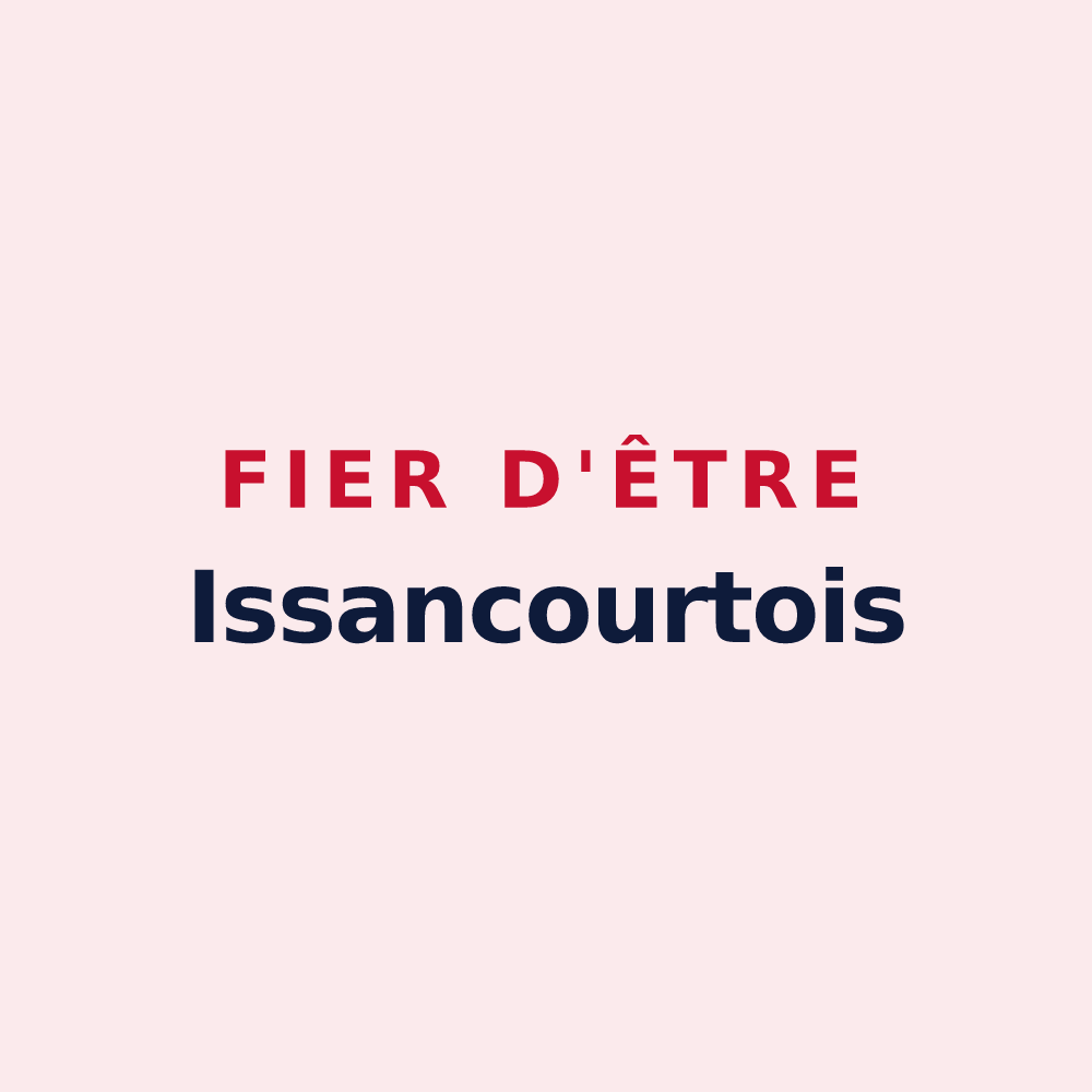 Magnet « Fier d'être Issancourtois » — design pour Issancourt-et-Rumel