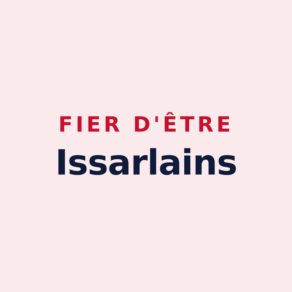 Magnet « Fier d'être Issarlains » — design pour Issarlès