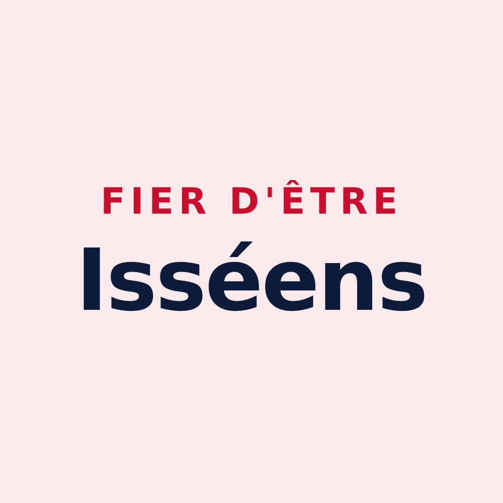 Magnet « Fier d'être Isséens » — design pour Issé