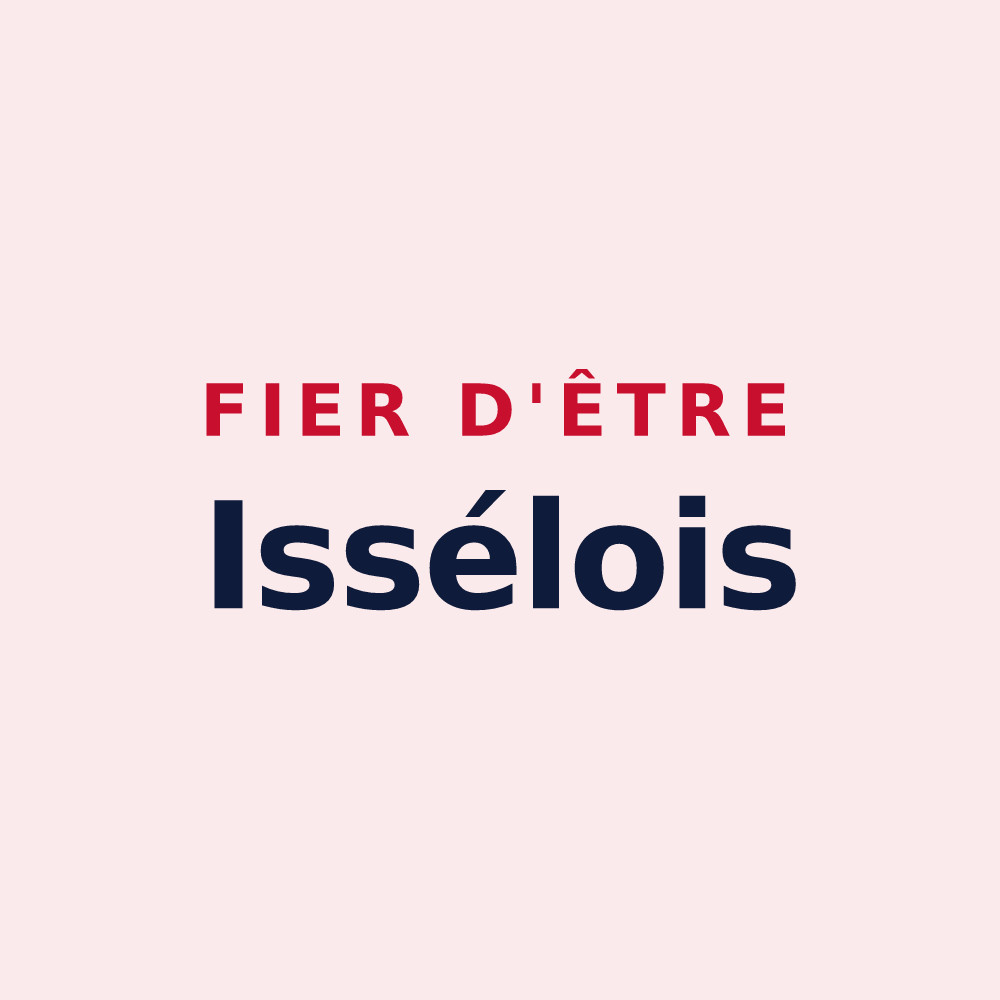 Magnet « Fier d'être Issélois » — design pour Issel