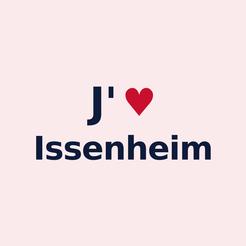 Magnet personnalisé Issenheim — design J'aime Issenheim