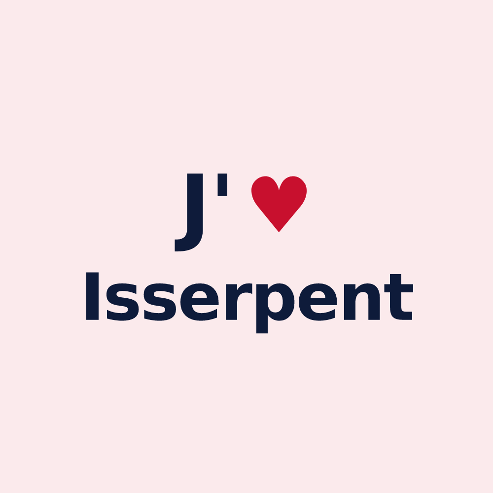 Magnet personnalisé Isserpent — design J'aime Isserpent