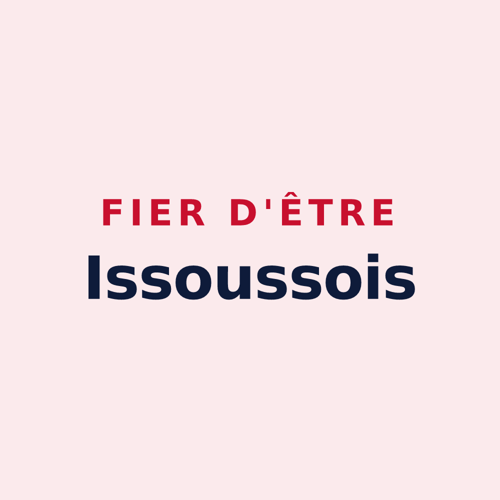 Magnet « Fier d'être Issoussois » — design pour Issou