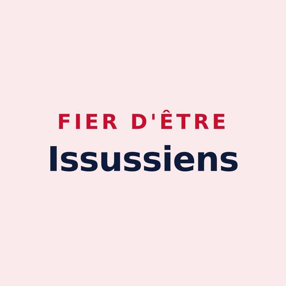 Magnet « Fier d'être Issussiens » — design pour Issus