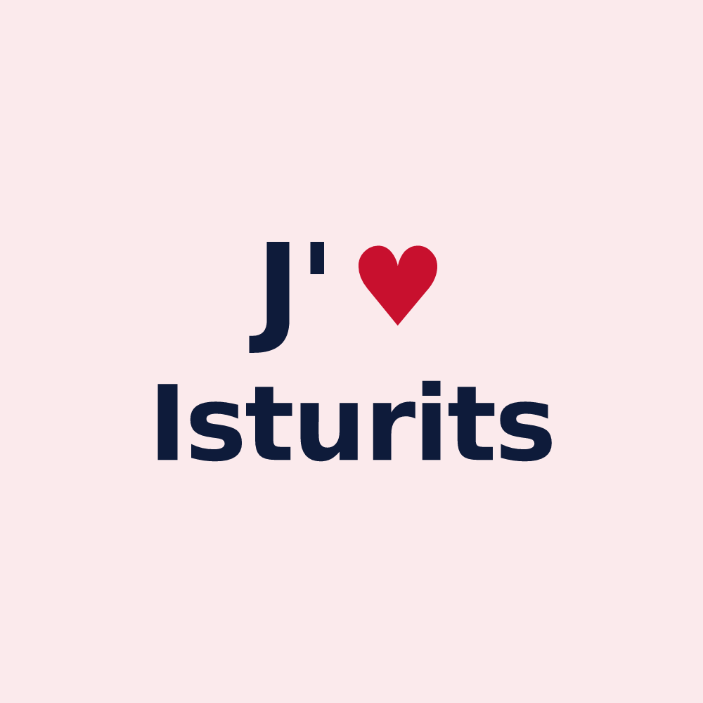 Magnet personnalisé Isturits — design J'aime Isturits