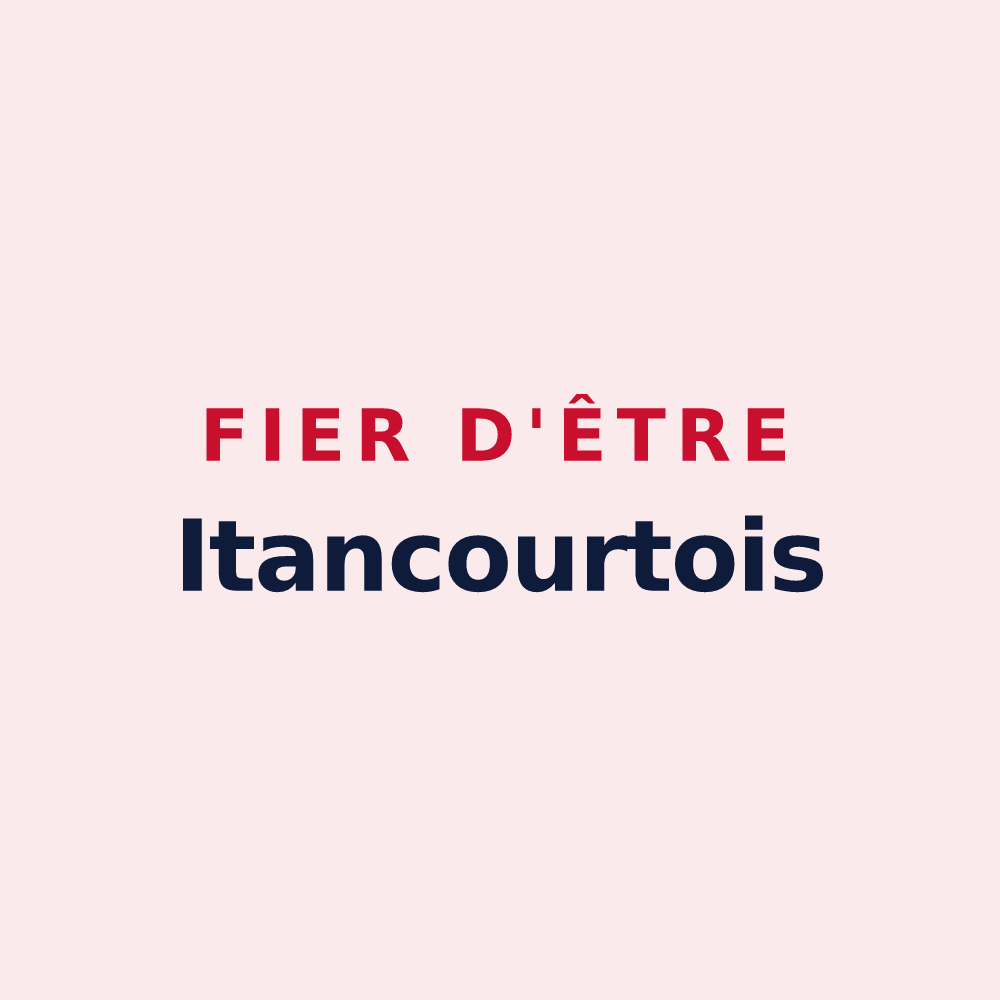 Magnet « Fier d'être Itancourtois » — design pour Itancourt