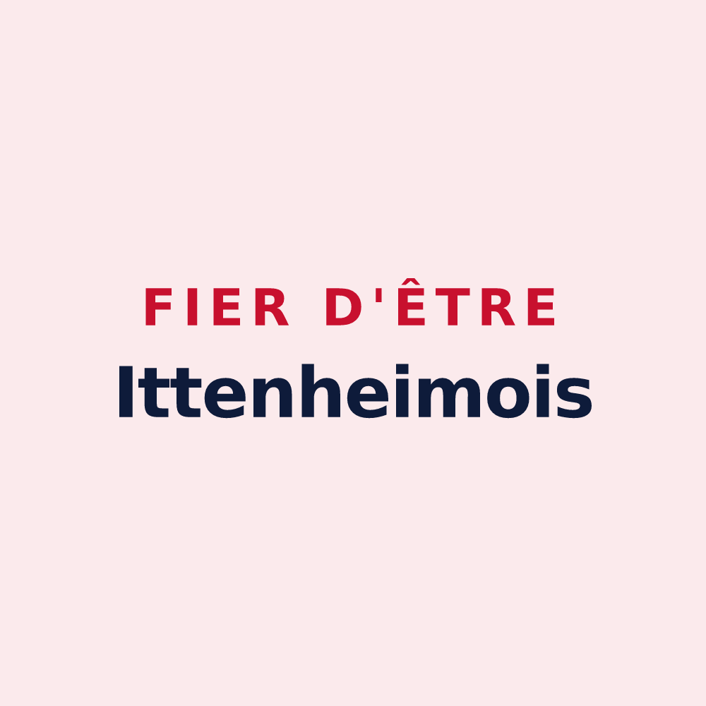 Magnet « Fier d'être Ittenheimois » — design pour Ittenheim