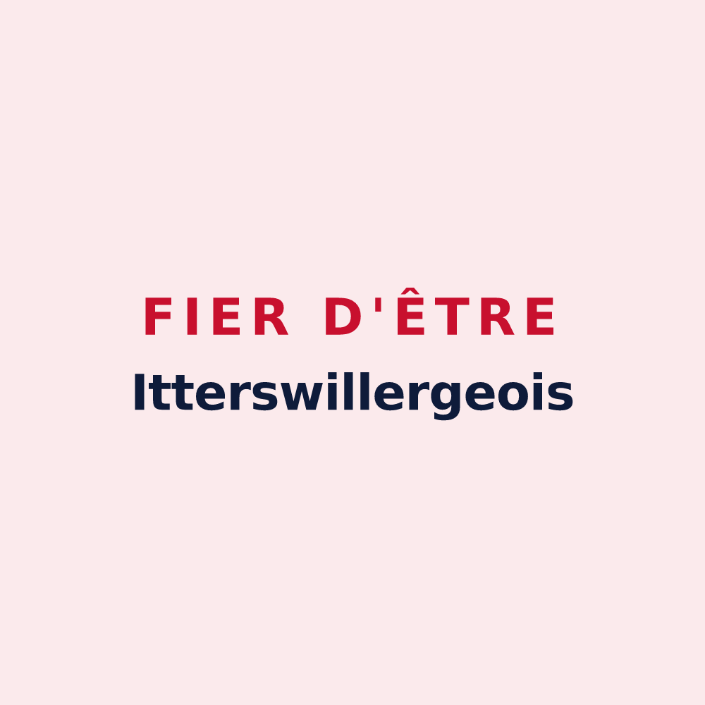 Magnet « Fier d'être Itterswillergeois » — design pour Itterswiller