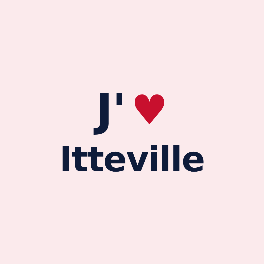 Magnet personnalisé Itteville — design J'aime Itteville
