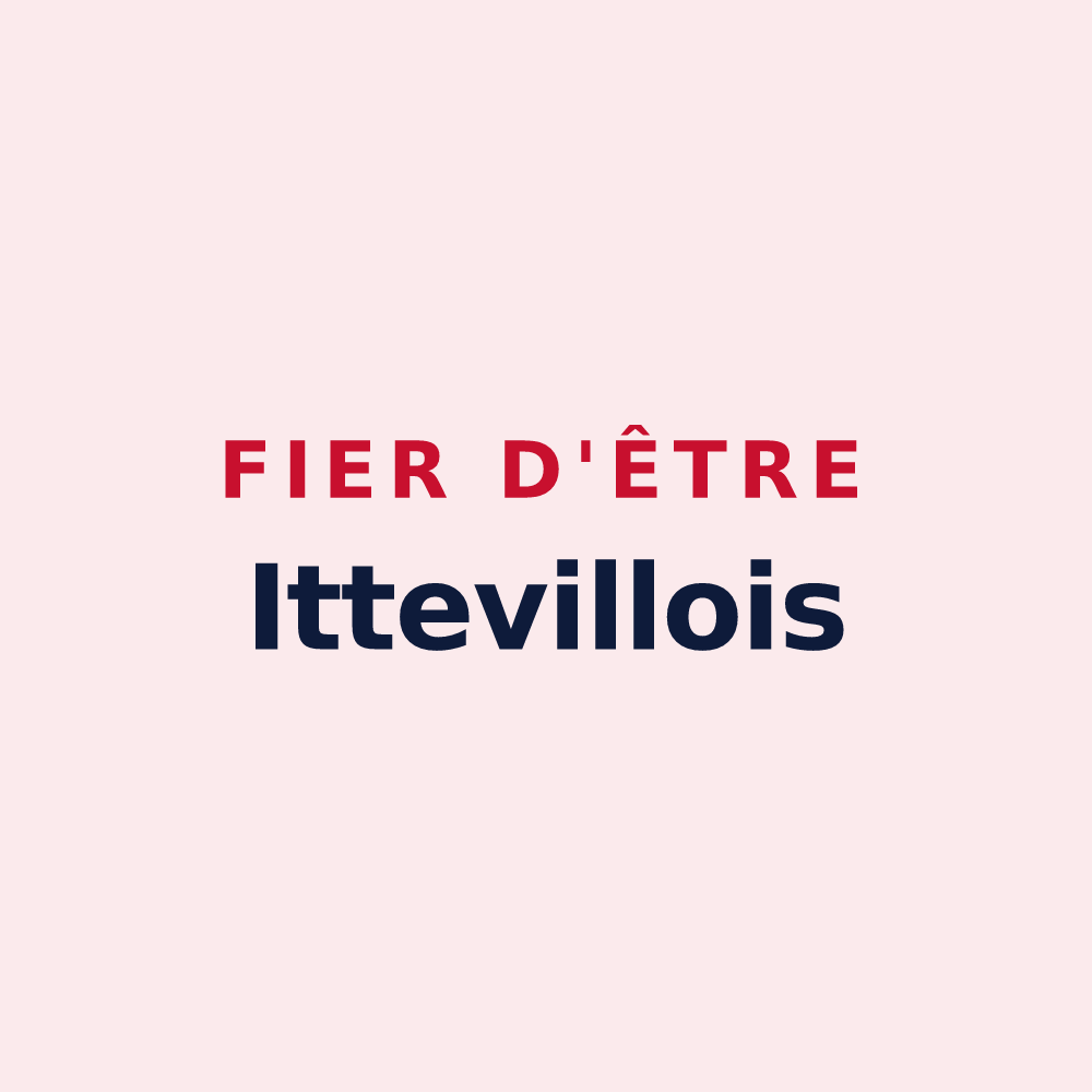 Magnet « Fier d'être Ittevillois » — design pour Itteville
