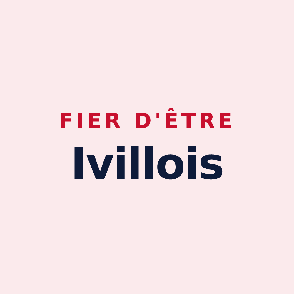 Magnet « Fier d'être Ivillois » — design pour Iville