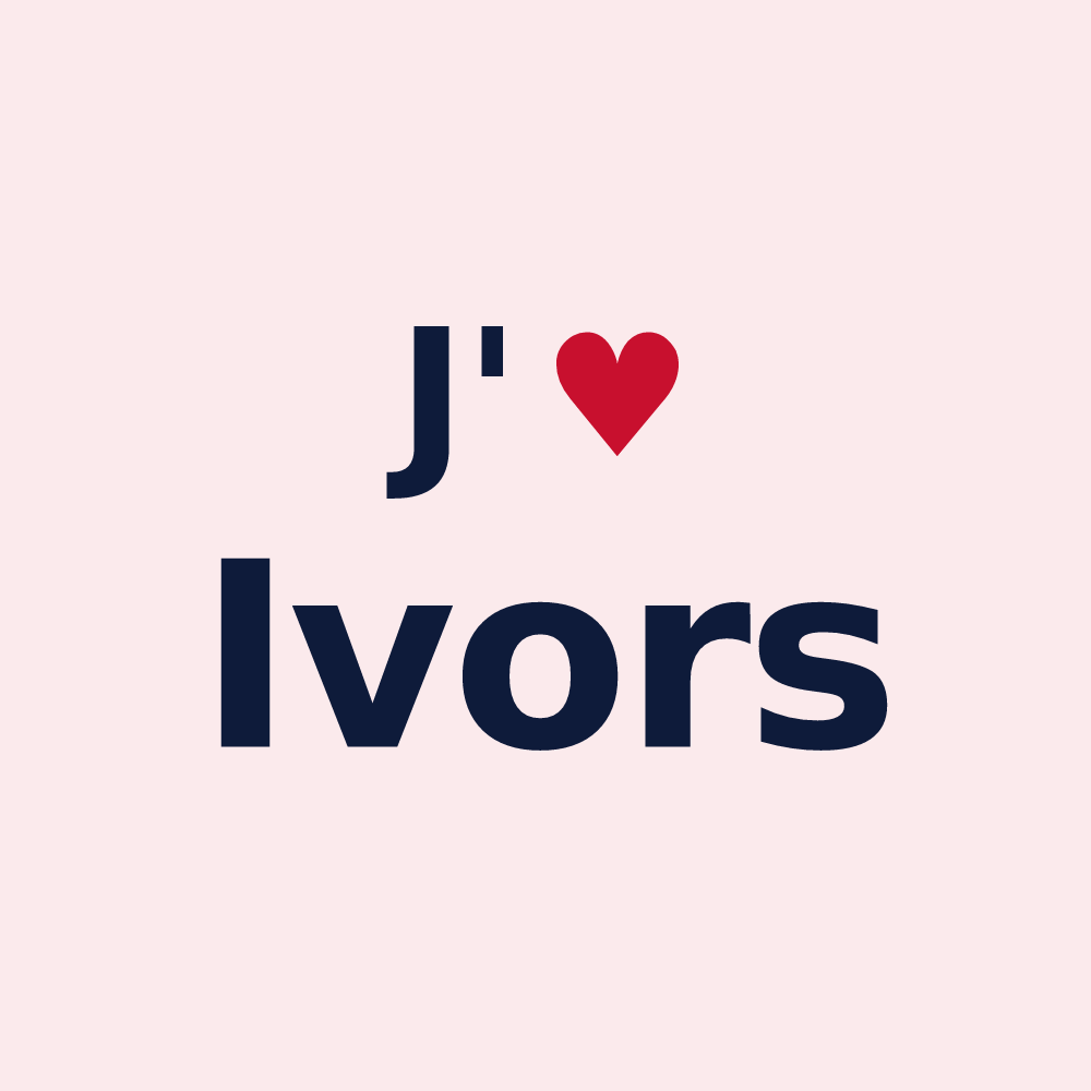 Magnet personnalisé Ivors — design J'aime Ivors