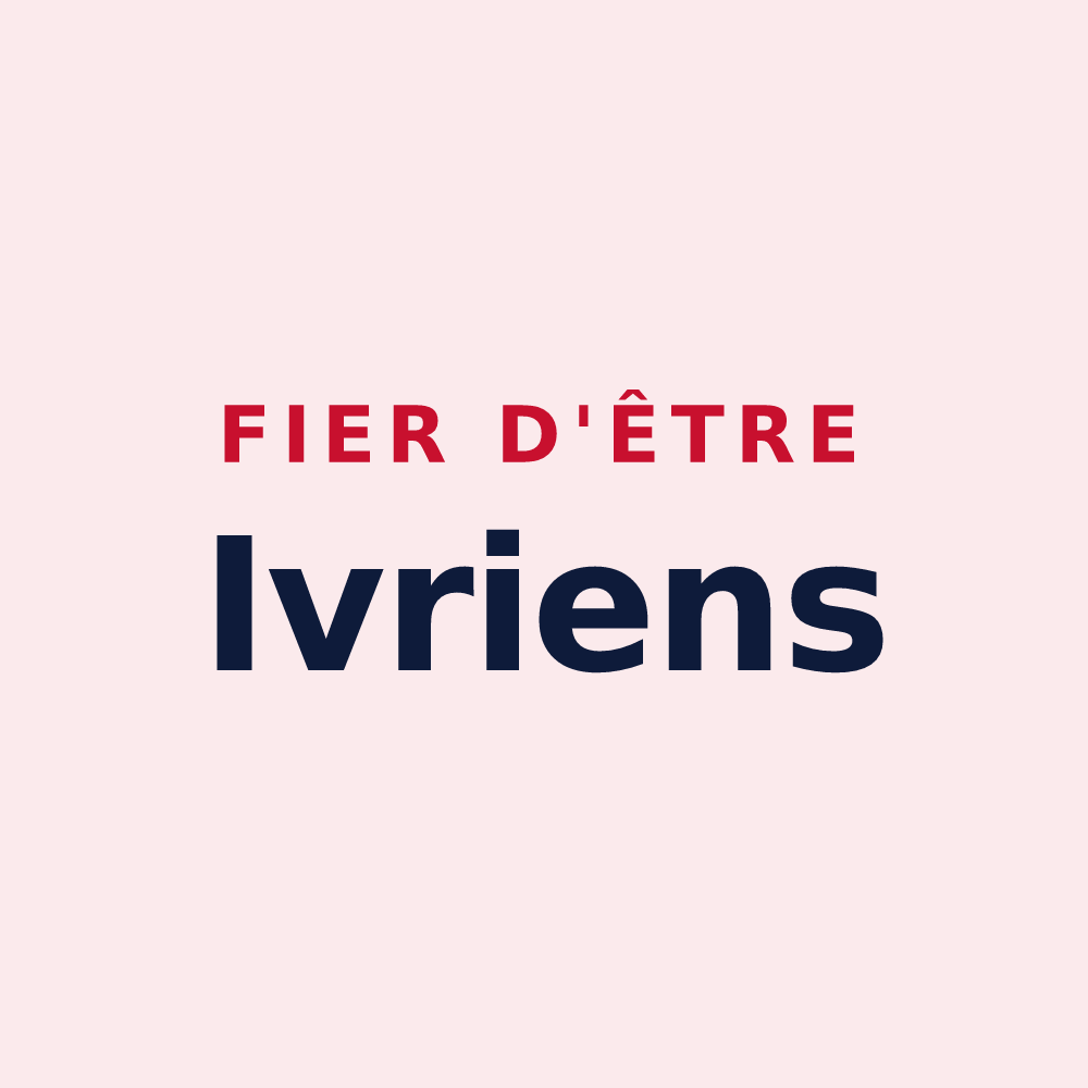 Magnet « Fier d'être Ivriens » — design pour Ivry-le-Temple