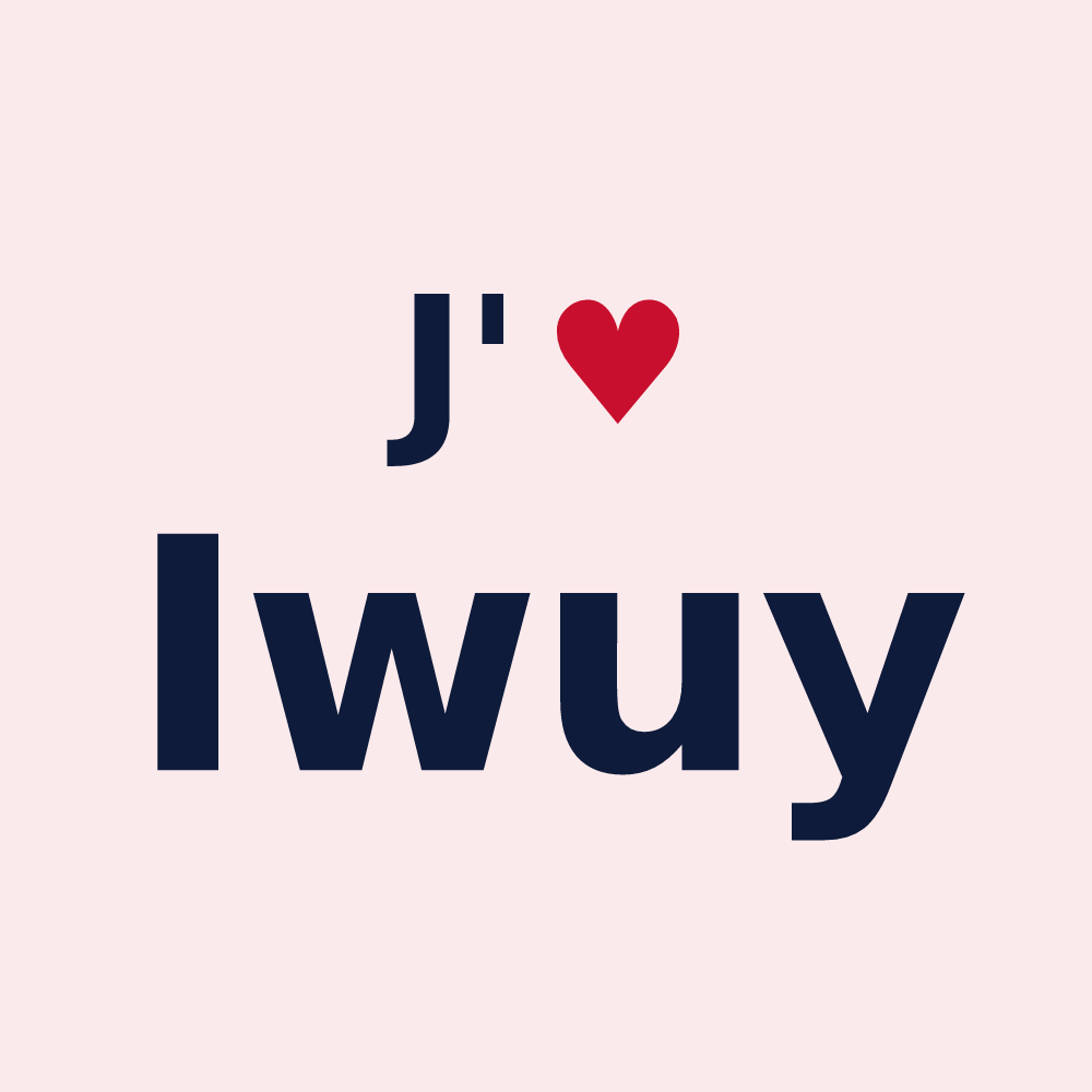 Magnet personnalisé Iwuy — design J'aime Iwuy