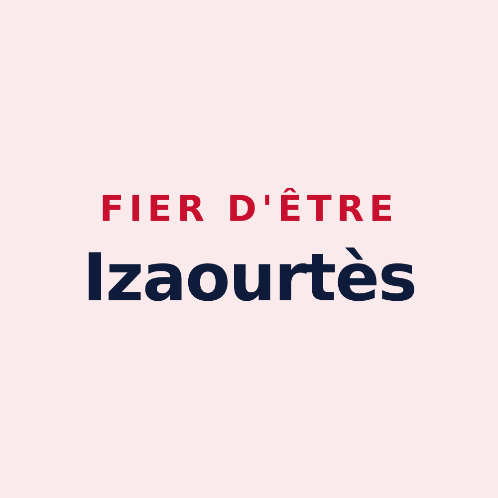Magnet « Fier d'être Izaourtès » — design pour Izaourt