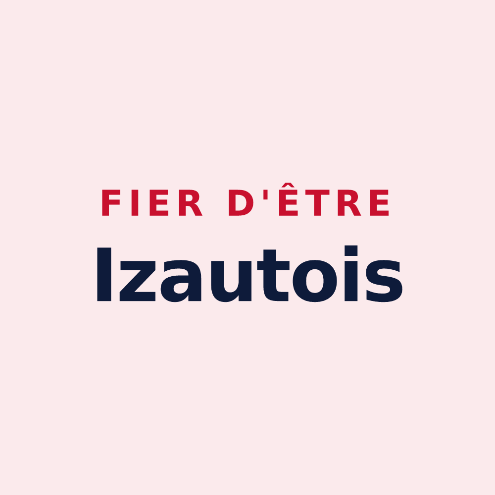 Magnet « Fier d'être Izautois » — design pour Izaut-de-l'Hôtel