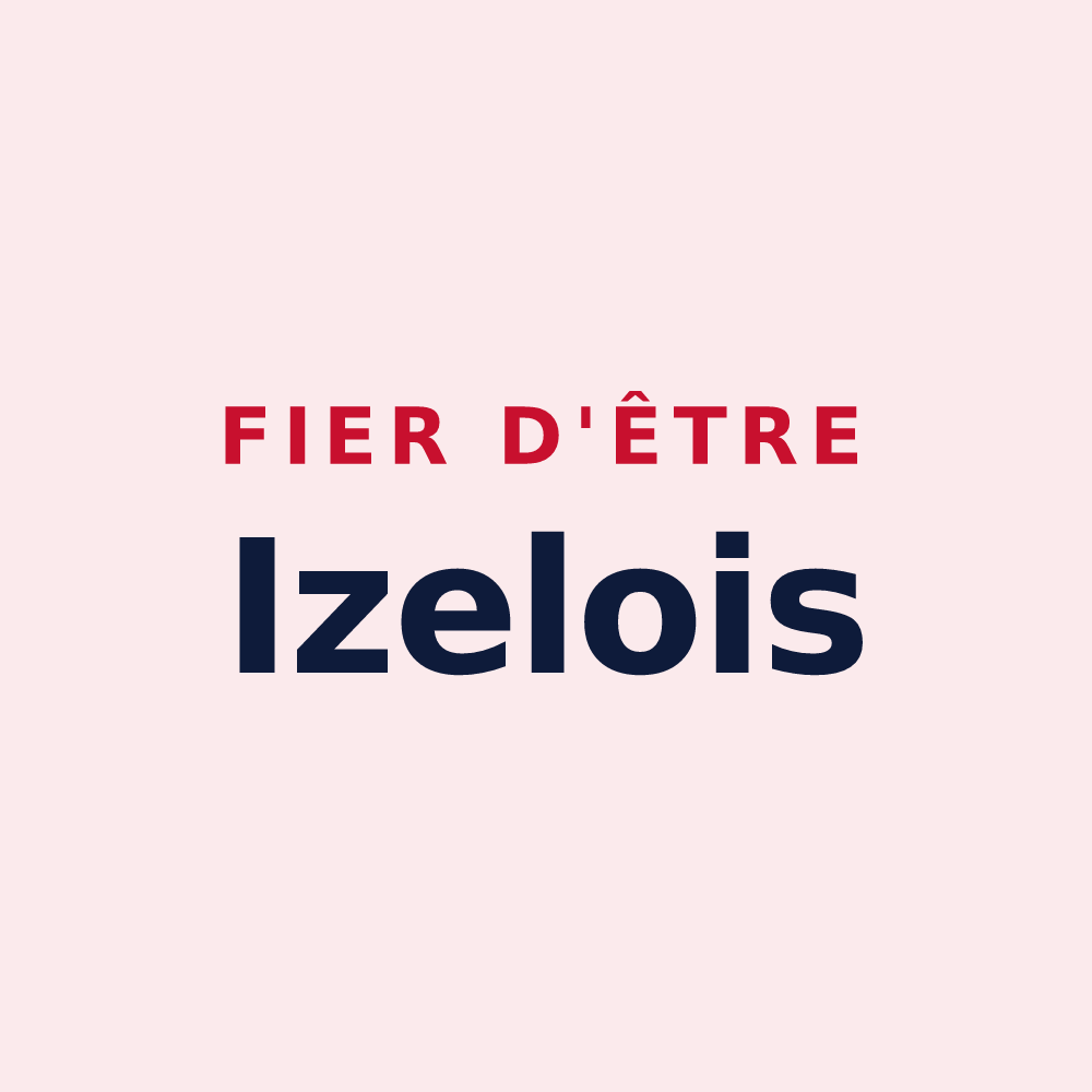 Magnet « Fier d'être Izelois » — design pour Izel-lès-Hameau