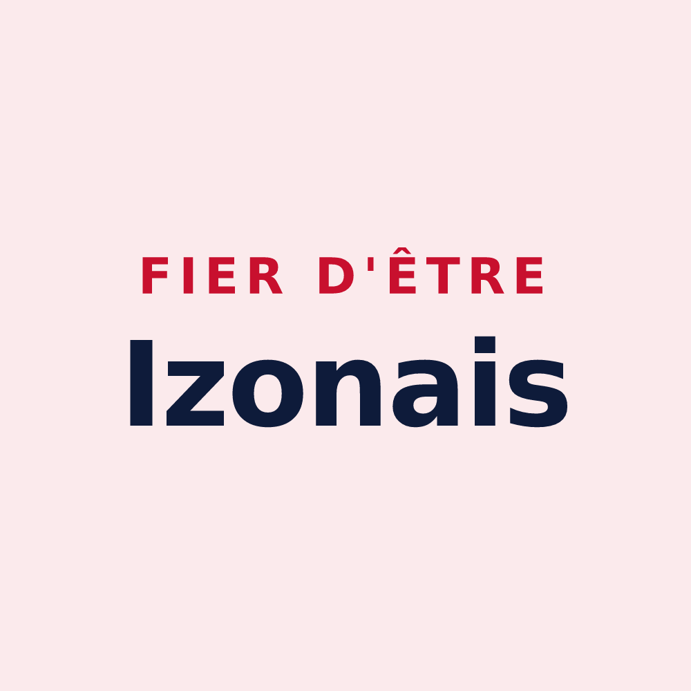 Magnet « Fier d'être Izonais » — design pour Izon-la-Bruisse