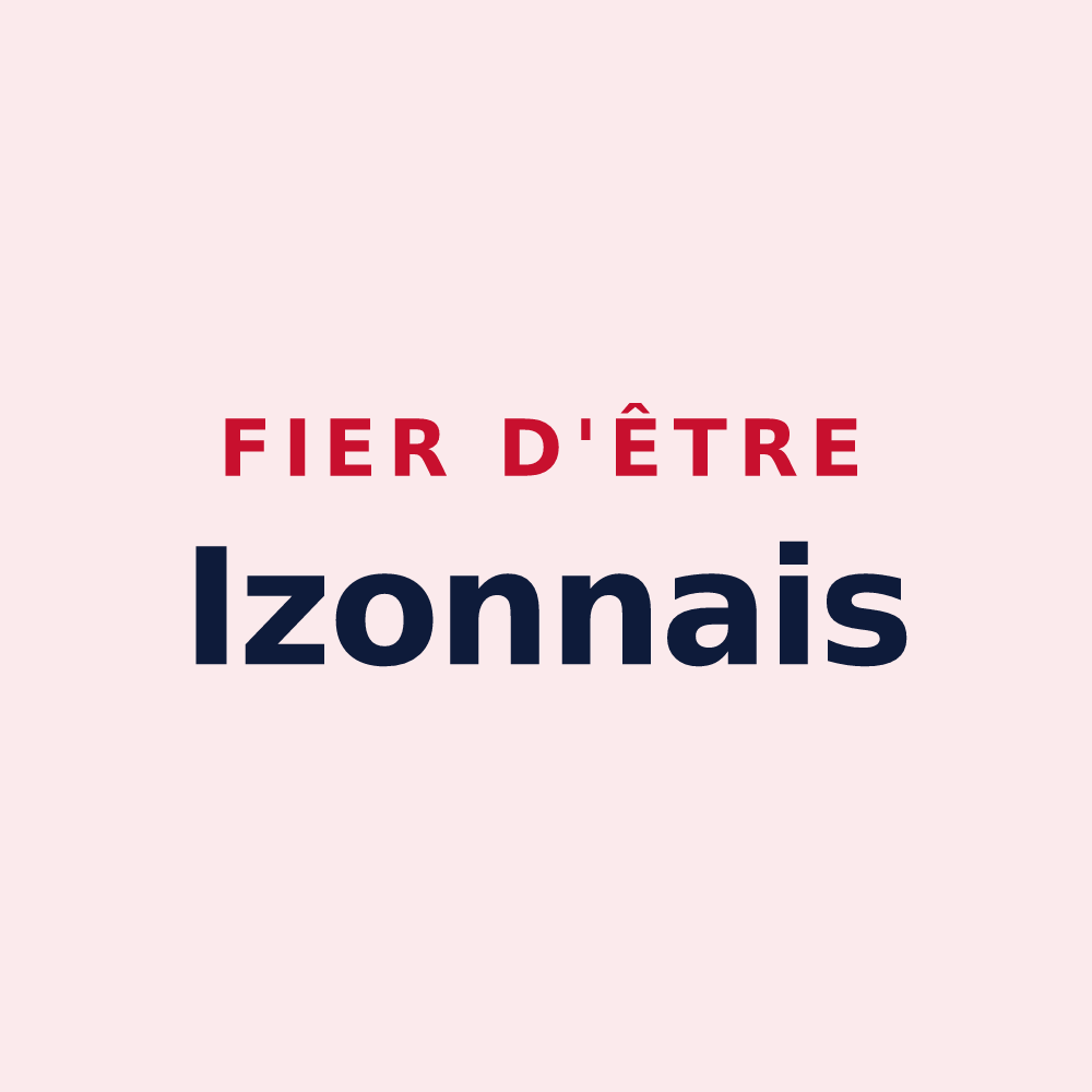 Magnet « Fier d'être Izonnais » — design pour Izon