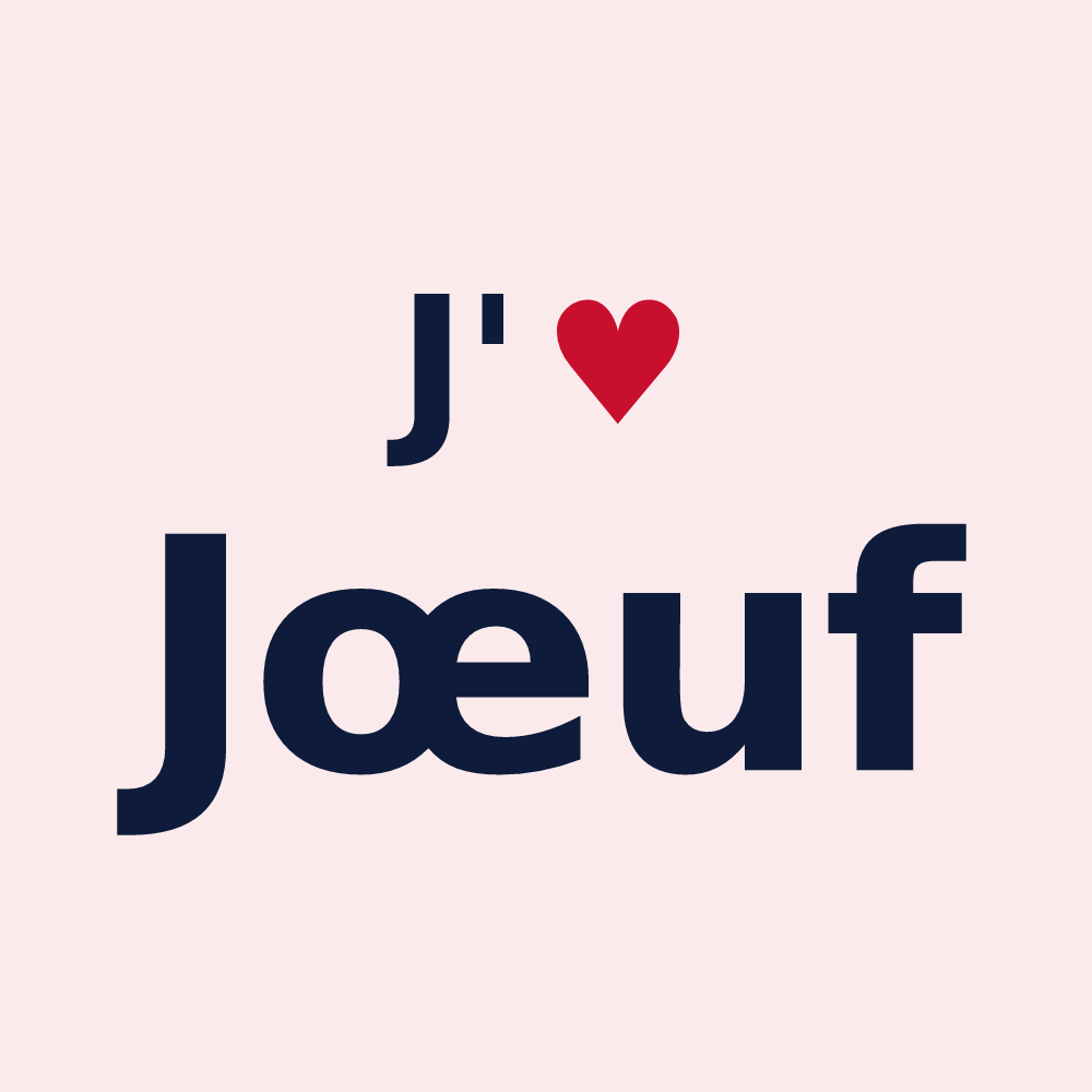 Magnet personnalisé Jœuf — design J'aime Jœuf
