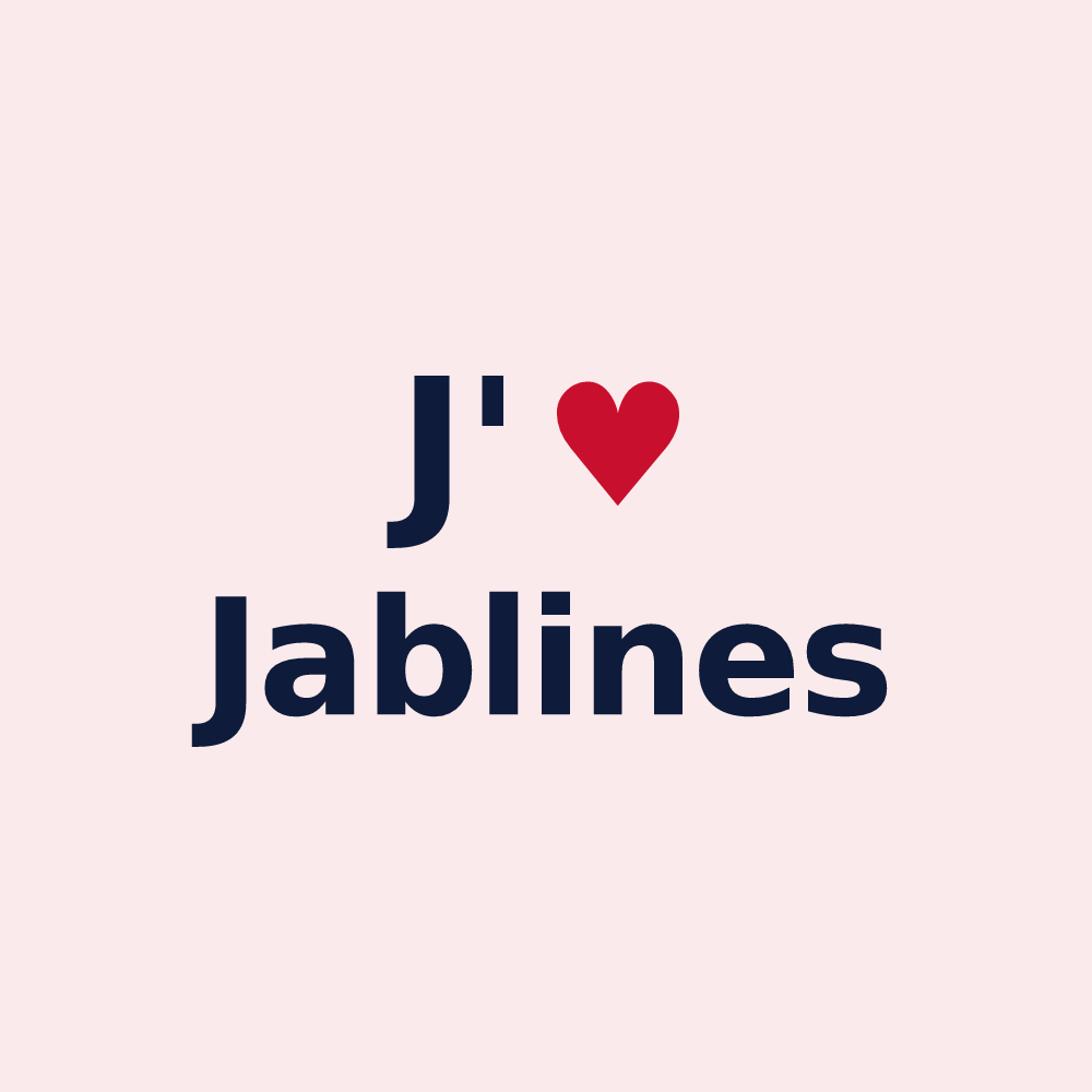 Magnet personnalisé Jablines — design J'aime Jablines