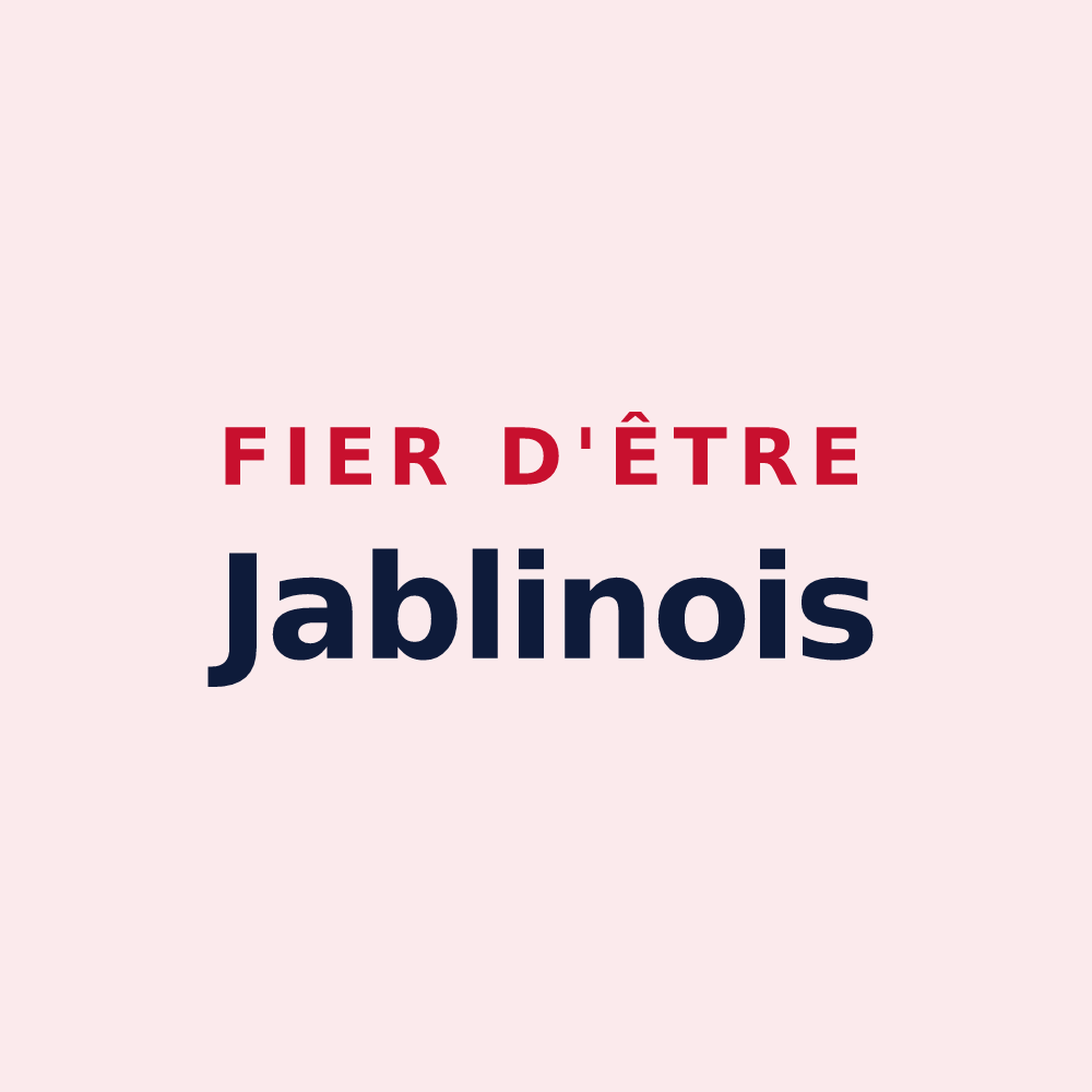 Magnet « Fier d'être Jablinois » — design pour Jablines