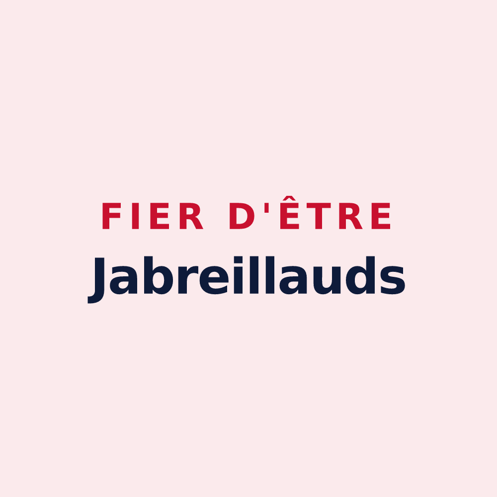 Magnet « Fier d'être Jabreillauds » — design pour Jabreilles-les-Bordes