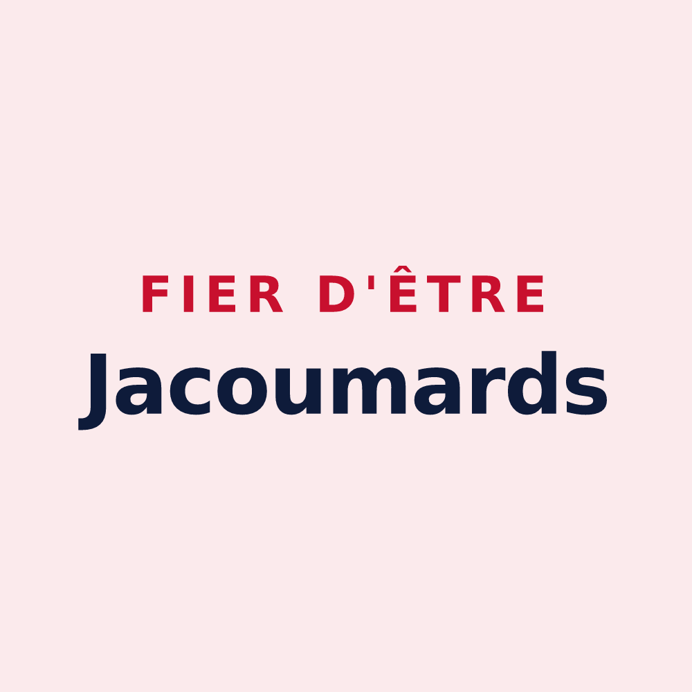 Magnet « Fier d'être Jacoumards » — design pour Jacou