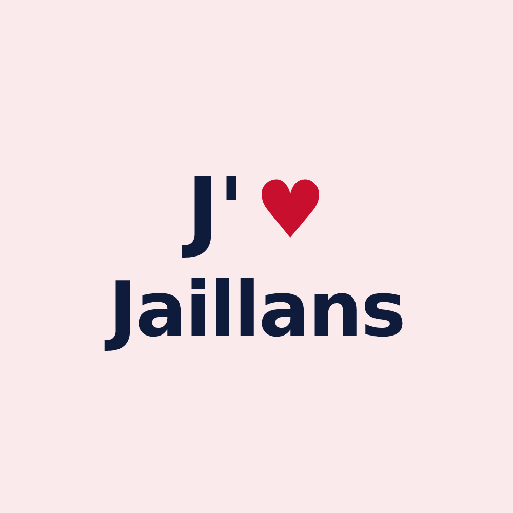Magnet personnalisé Jaillans — design J'aime Jaillans