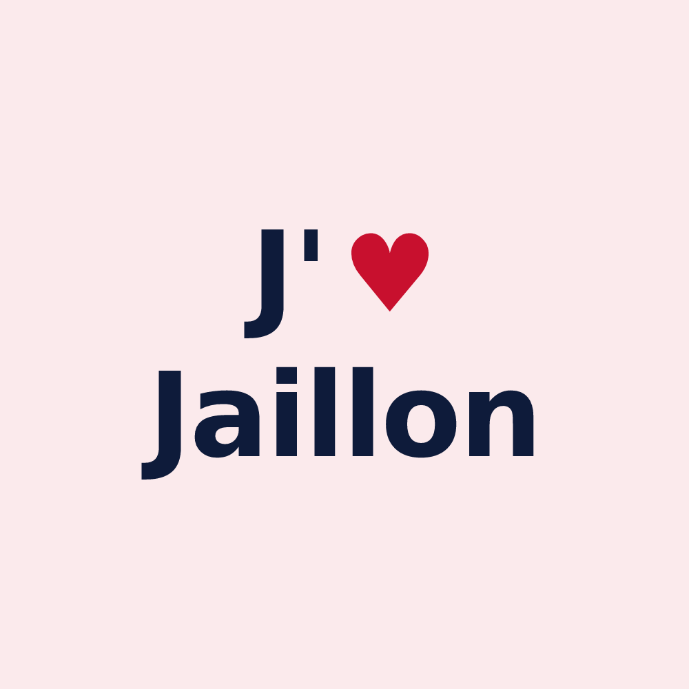Magnet personnalisé Jaillon — design J'aime Jaillon