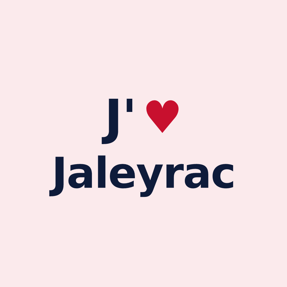 Magnet personnalisé Jaleyrac — design J'aime Jaleyrac