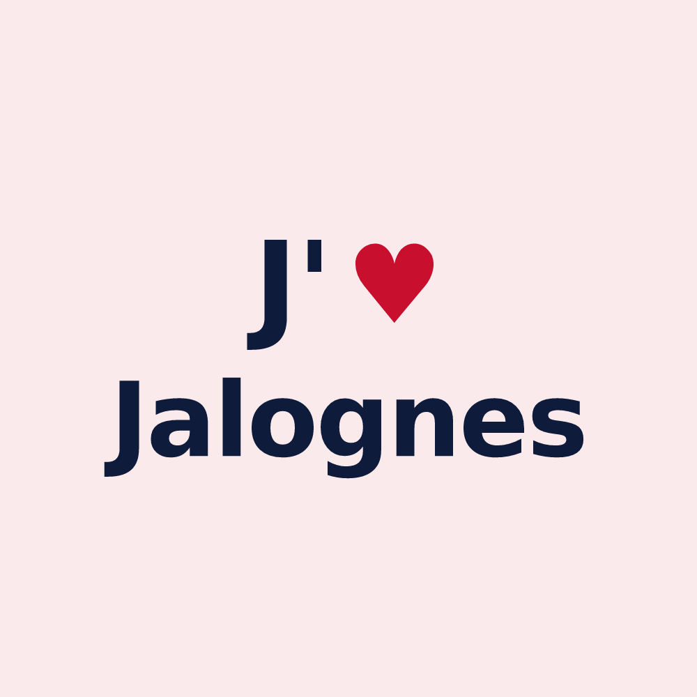 Magnet personnalisé Jalognes — design J'aime Jalognes