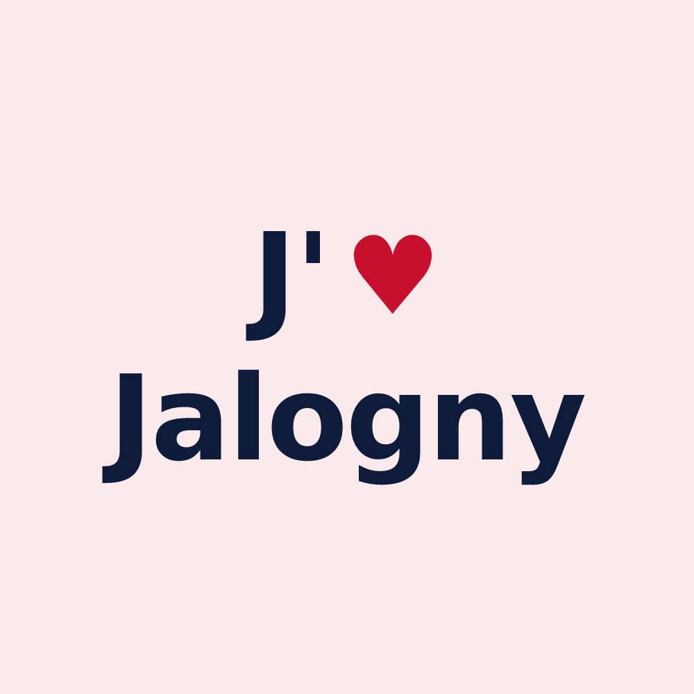 Magnet personnalisé Jalogny — design J'aime Jalogny