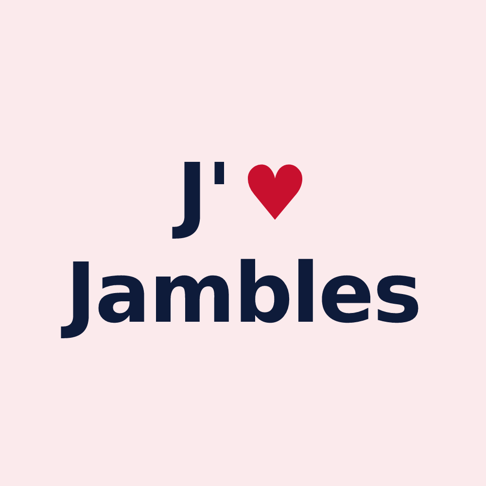 Magnet personnalisé Jambles — design J'aime Jambles