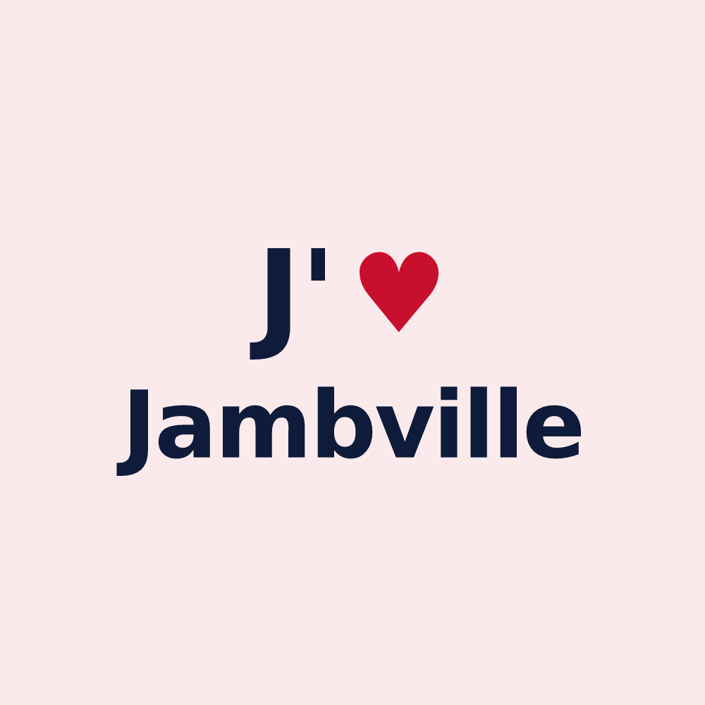 Magnet personnalisé Jambville — design J'aime Jambville