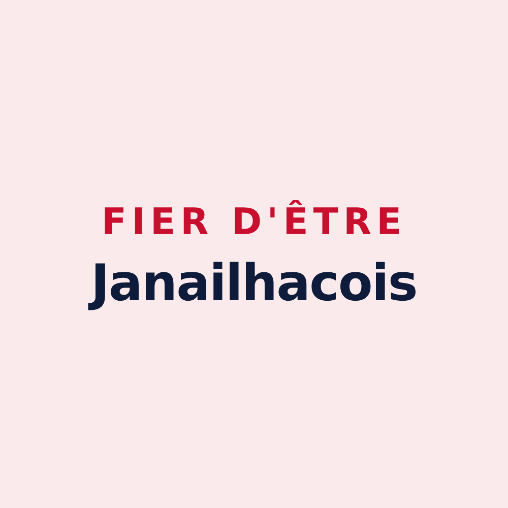 Magnet « Fier d'être Janailhacois » — design pour Janailhac